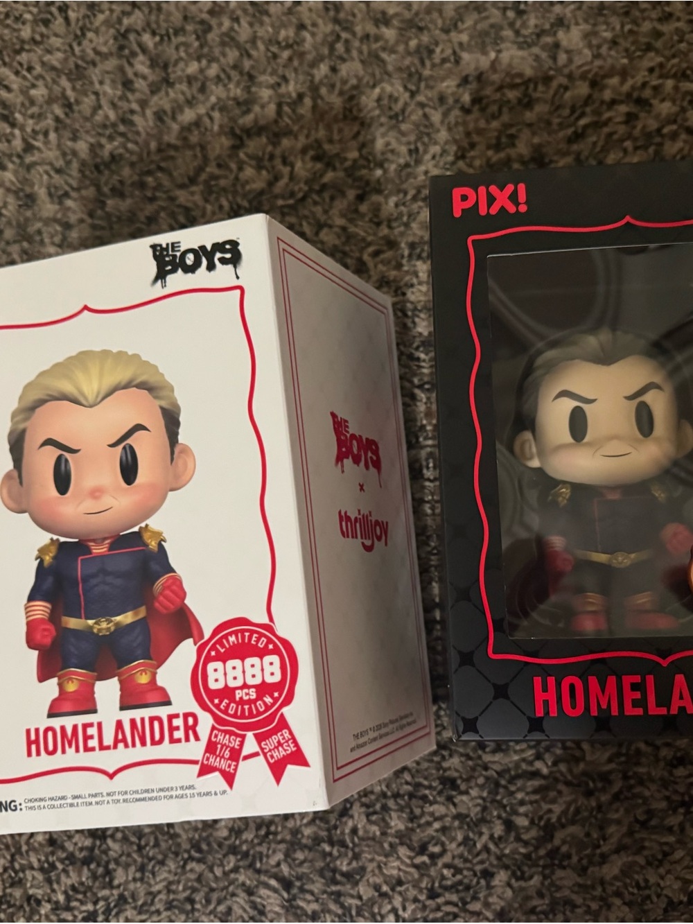 Funko Homelander Vinyl Figure Set in Navy Blue, Red & Gold